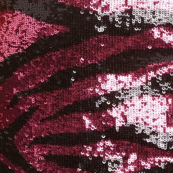 Alice + Olivia Tiger Sequin Mini Dress NWT Prom - Picture 5 of 13